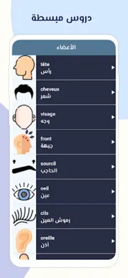 تعلم اللغة الفرنسية android App screenshot 2